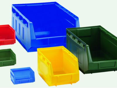 Perfo Plastic Storage Bin - No1 Green. Capacity 0.4L. W103xD90xH55mm (Pk24)