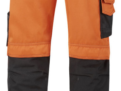 Trousers Hi Vis Holster Pockets-Snickers. Black & Orange. Waist: 44