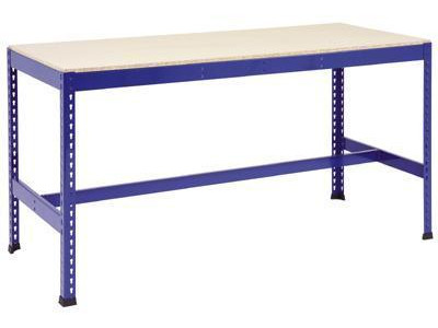 Workbench - Boltless with T Bar. H915 x W1830 x D915mm. Blue