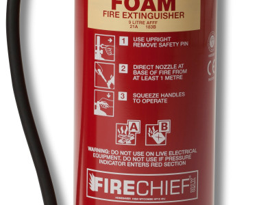 Firechief XTR 9L Foam Fire Extinguisher. H545 x Dia 190mm.
