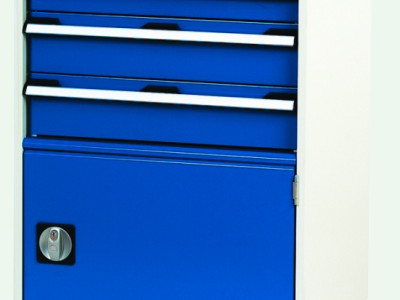 Drawer Cabinet with 3 Drawers & Cupboard-Bott Cubio. W650 x D650 x H900mm