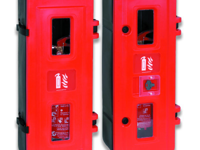 Single Fire Extinguisher Cabinet. H710 x W260 x D300mm. 1x6kg/6L.