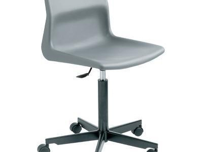 Swivel Chair - Polypropylene. Height Adjustable 410-520mm. Grey