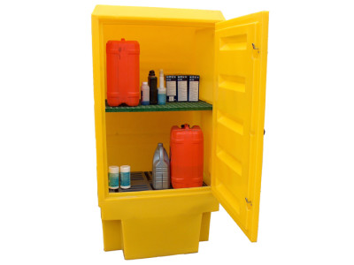 Bunded Cupboard PE 1 Shelf 92cm x 72cm x 184cm