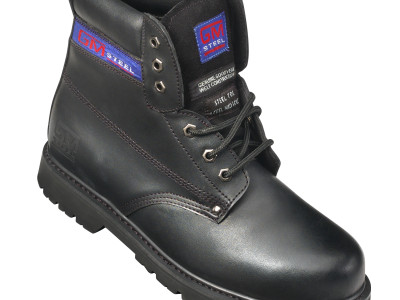 Safety Boot Welted with Steel Toecap & Midsole. Goodyear Size 11 Black