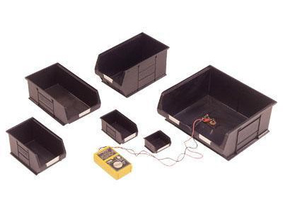Electro Conductive Bins. H182 x W420x D375mm. Black. Pack of 5