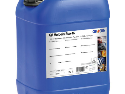 Biodegradable Hydraulic Oil Holbein Eco 46 20Ltr Q8 