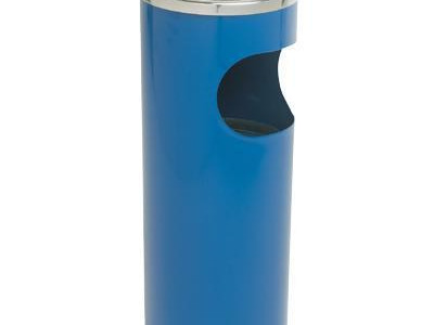 Round Ashtray with Litter Bin. H600 x Dia250mm. Red