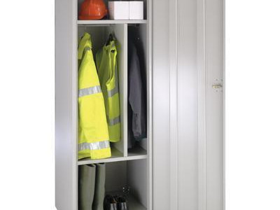 Large Volume Locker - Dividiers & BioCote H1778xW600xD600mm Grey Body/Grey Door