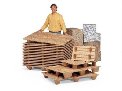 Nesting Presswood Pallets LxW 400 x 600mm 2 Way Entry.