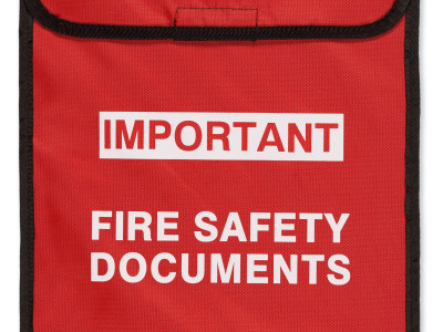 Fire Document Holder. Soft Pack. H335 x W420mm