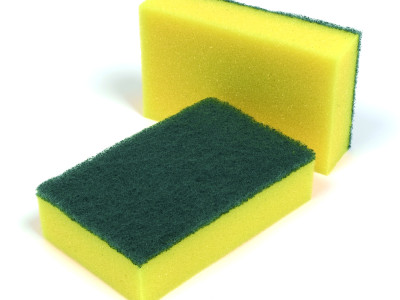 Catering Sponge Pads With Scourer (10/Pack)