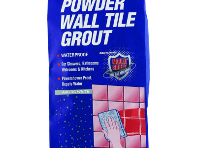 Forever White Powder Wall Tile Grout Arctic White 1.2kg Everbuild