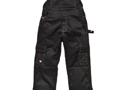 Bib & Brace Industry 300-Dickies. Black. Waist: 36
