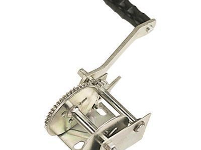 Single Speed Hand Winch With Wire Rope. 272kg Pull Capacity