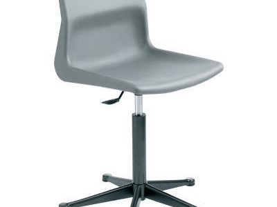 Swivel Chair - Polypropylene. Height Adjustable 560-670mm. With FootRing. Red