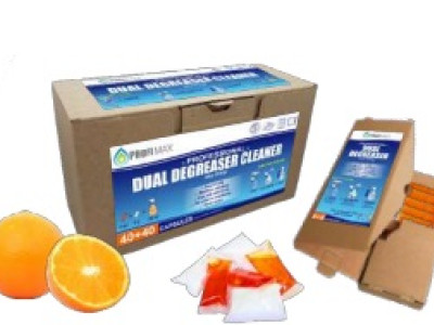 Water Soluble Eco Capsules Heavy Duty Cleaner Juicy Orange Pack of 40+40 Profimax