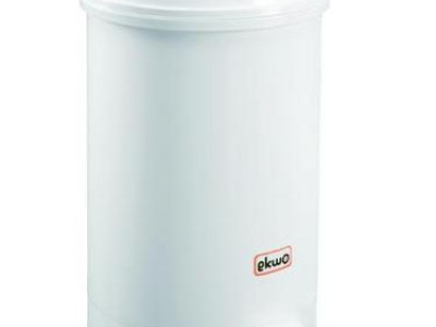 Pedal Bin - Plastic. H530 x Dia380mm. 40L Capacity. White
