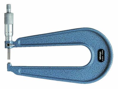 Micrometer Sheet Material Flat Face 0-25mm (300mm Throat Depth) Mitutoyo