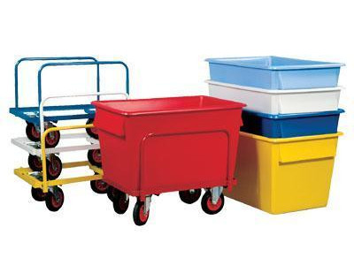 Plastic Container Truck - Dark Blue. Internal H610 x D640mm. 367 Litre Capacity