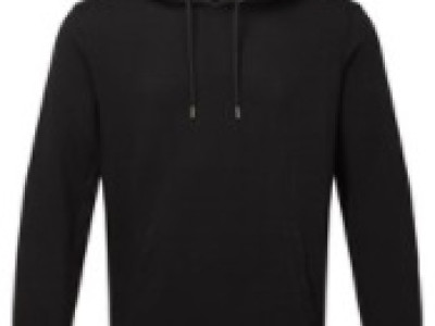 Organic Hoodie Mens AQ080 Black Size 2XL (47in)