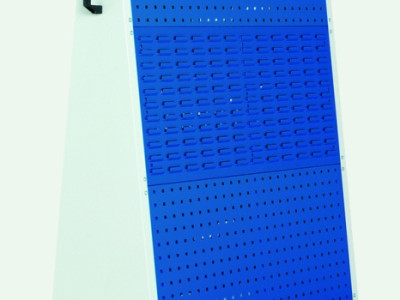 Perfo Trolley - 3 Perfo & 3 Louvre Panels. H1600 x W1000 x D650mm