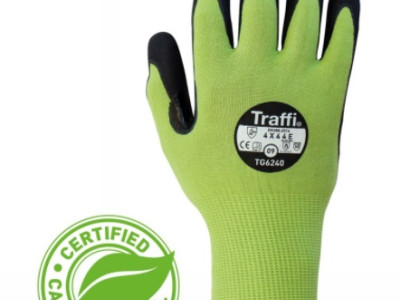 Traffiglove TG6240 Microdex Coated Cut Level E Gloves Size 6