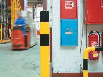 Traffic-Line Bollard - Anti Ram. Surface Mount. H1200 x Dia 273mm