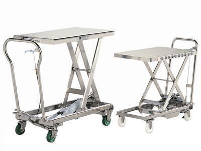 Bishamon Lift Table - Stainless Steel. 200kg Capacity. LxW 815x500mm