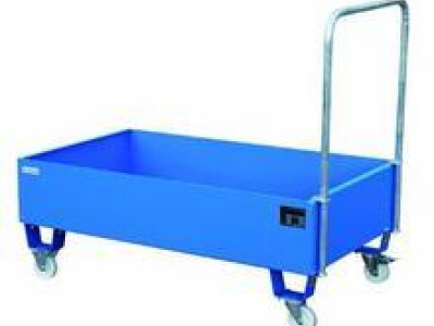 Handle with 4 Castors for Metal Sump Pallet. H950 x D60 x W635mm