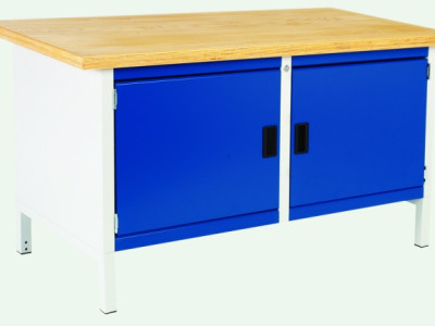 Storage Bench w 2 Cupboards - Bott Cubio. Multiplex Top. L1500 x D750 x H840mm