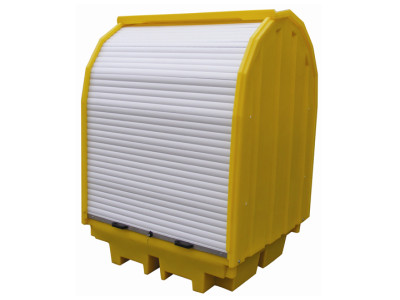 Spill Pallet PE 4 Drum All Weather 147cm x 142cm x 207cm