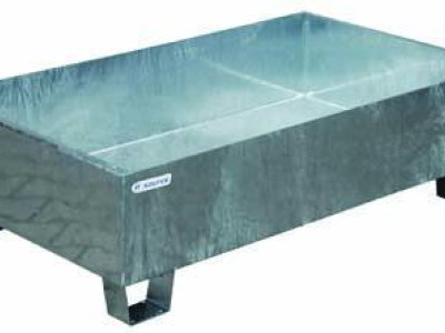 Sump Pallet - Metal. Galvanised. L1295 x W735 x H365mm. 242 Litre Capacity