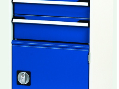 Drawer Cabinet with 1 Cupboard 3 Drawers-Bott Cubio. W525 x D525 x H900mm