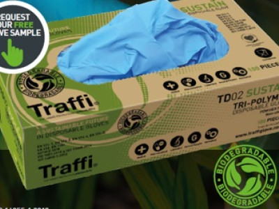 Traffi Tri Polymer Blend Disposable Glove