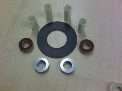 Neoprene Faced Phenolic Flat Ring Gasket Mylar Sleeves Phenolic 14