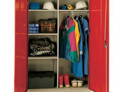 Wardrobe Cupboard - Antibacterial. H1829 x W1219 x D457mm. Grey Door