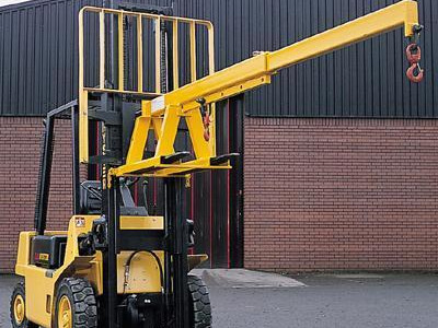 Extending Crane Jib - Forklift Attachment. Truck Cap 3000Kg. Fork Spread 546mm