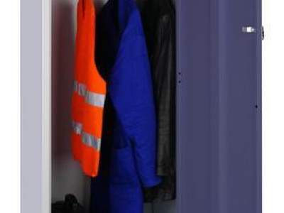 Large Volume Locker. H1800 x W600 x D600mm. Grey Body/Blue Door