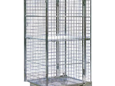 A Frame Nestable Security Roll Container. 4 Sides with Top Frame.