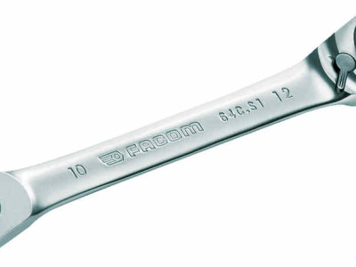 Cuatro Ratchet Ring Wrench Set 2pc 6 - 13mm & 16 - 19mm Facom