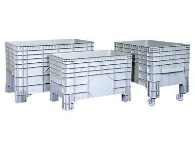 Grey Plastic Pallet Box (Without Castors) External LxWxH 1040 x 640 x 670mm