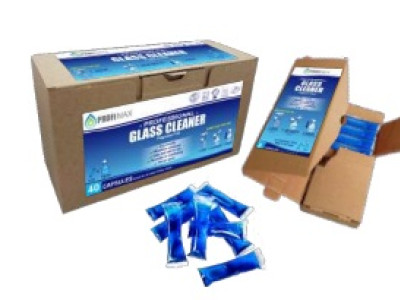 Water Soluble Eco Capsules Glass & Window Cleaner Fragrance Free Pack of 40 Profimax