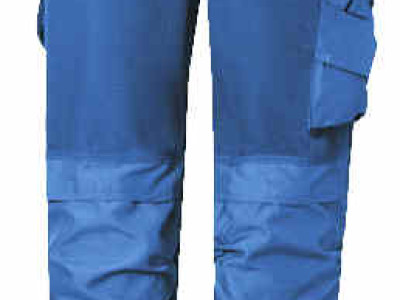 Navy Canvas+ Trousers-Snickers. Waist: 30