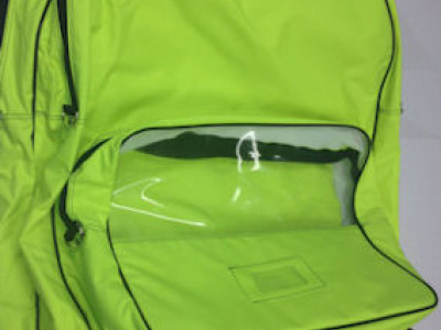 3 Part Compartment Bag. HxWxL: 612x380x420mm. Yellow.