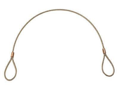 Wire Rope Sling - Stainless Steel With Soft Eye. 4mm Rope Dia