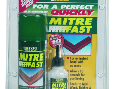 Mitre Fast Bonding Kit Adjustable Spaces 100g Activator 400ml Everbuild