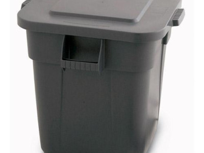 Square Brute Container - Rubbermaid. H595 x W545 x D730mm. 151.5L Capacity