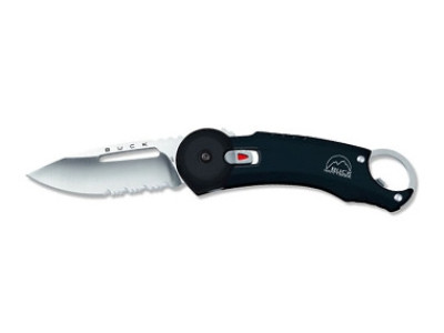 Lock Knife - Black Handle. Buck 750 Redpoint B750BKX