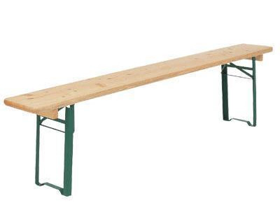 Bench Seat with Folding Legs - Heavy Duty. H480 x W270 x L2220mm Green